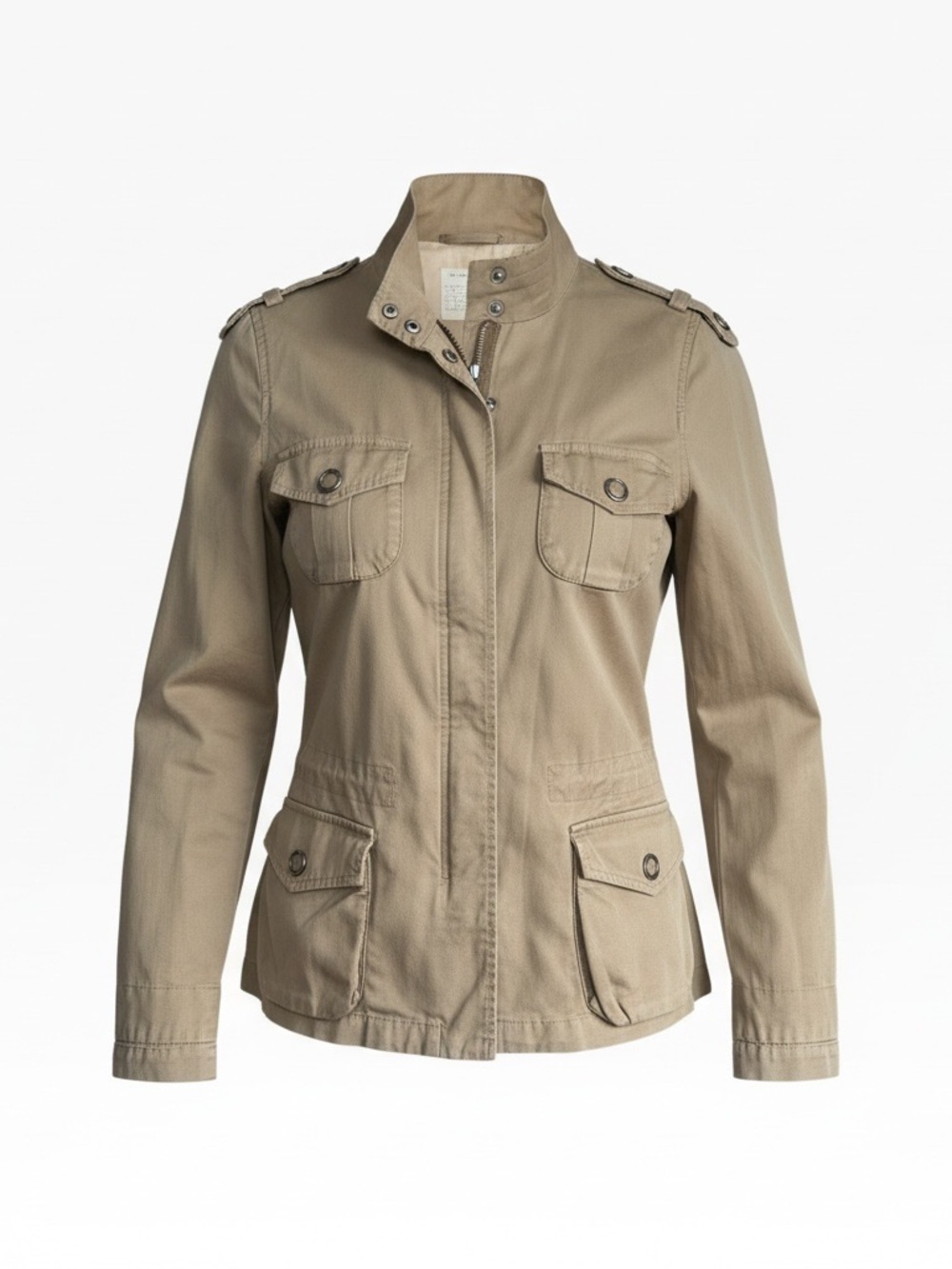 VINCE Women's lightweight Utility Jacket in Khaki - Large